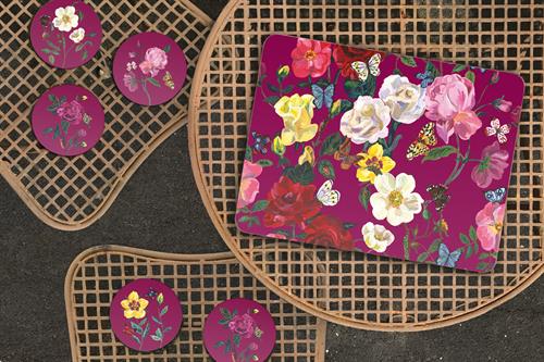 ROSES TABLE MATS, PLACEMATS & COASTERS