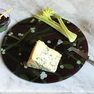 MISTLETOE GLASS PLATTERS